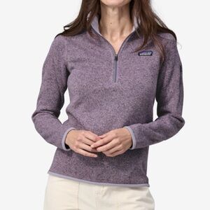 Patagonia Women’s Better Sweater 1/4-Zip Fleece in Milkweed Mauve, Size M